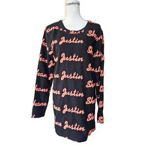 Shane Justin Black Sweater Mini Dress Size S